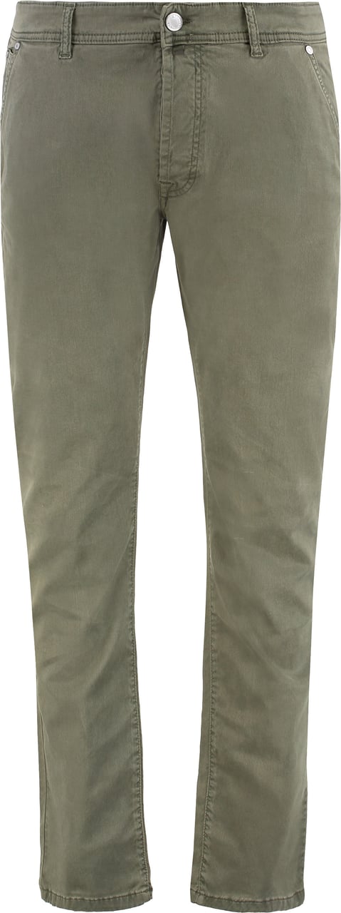 Moorer Norbert slim fit trousers Groen