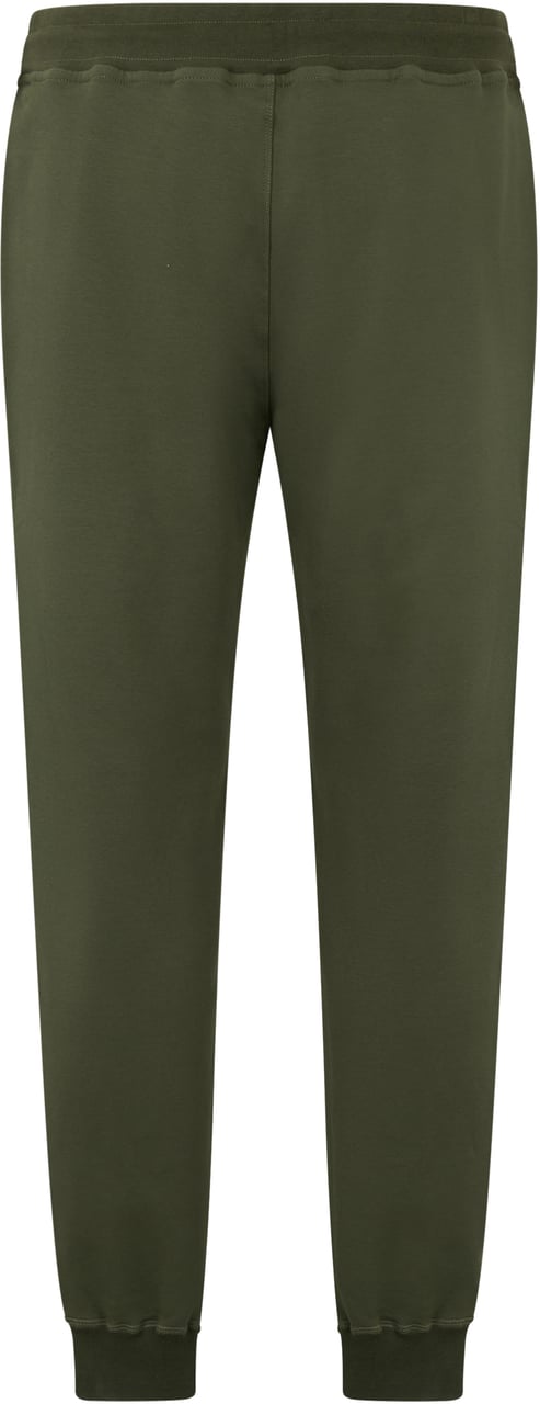Moorer Dark green athletic pants, minimalist and versatile. Groen