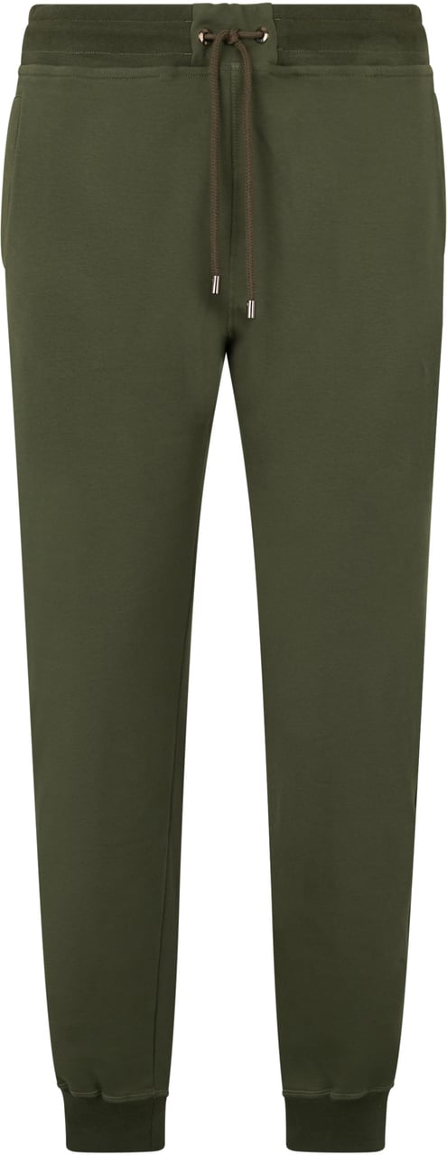 Moorer Dark green athletic pants, minimalist and versatile. Groen