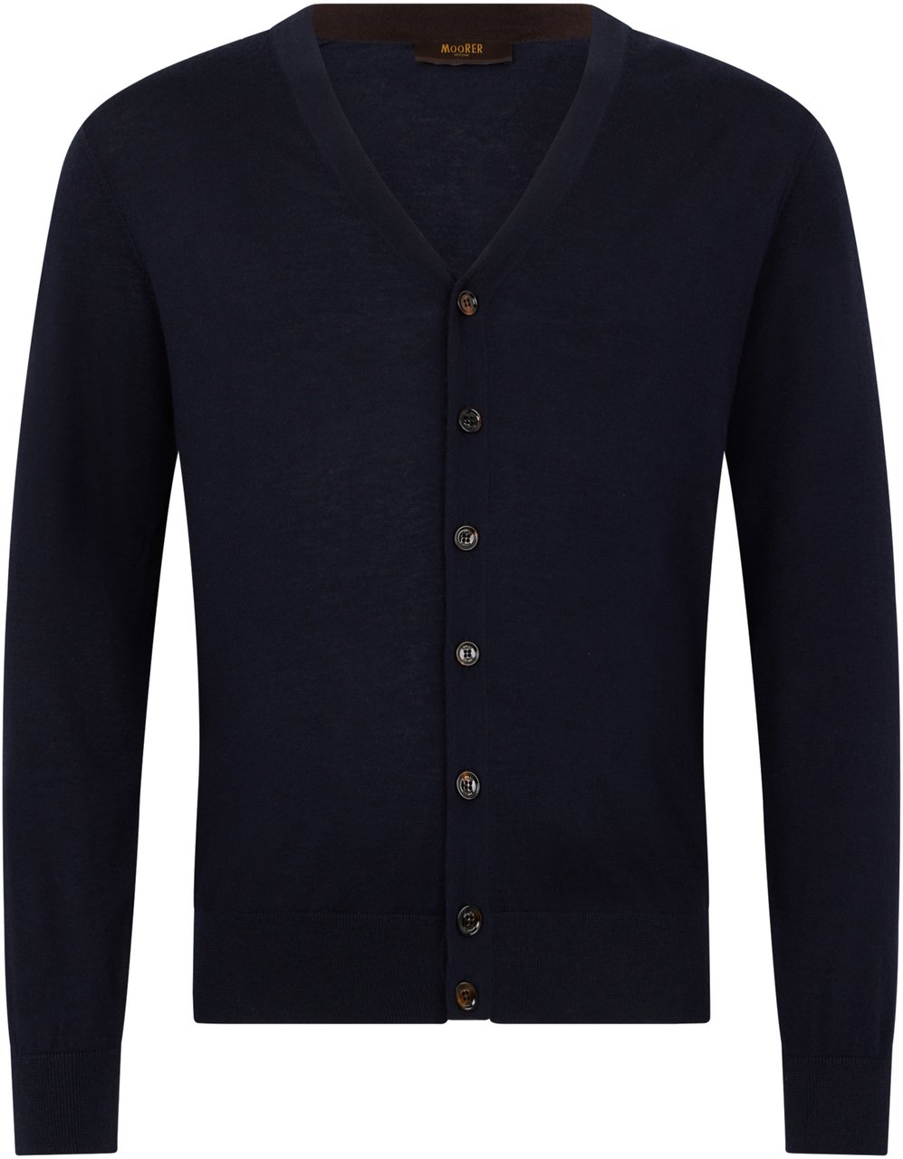 Moorer Classic black cardigan with button closure Navy