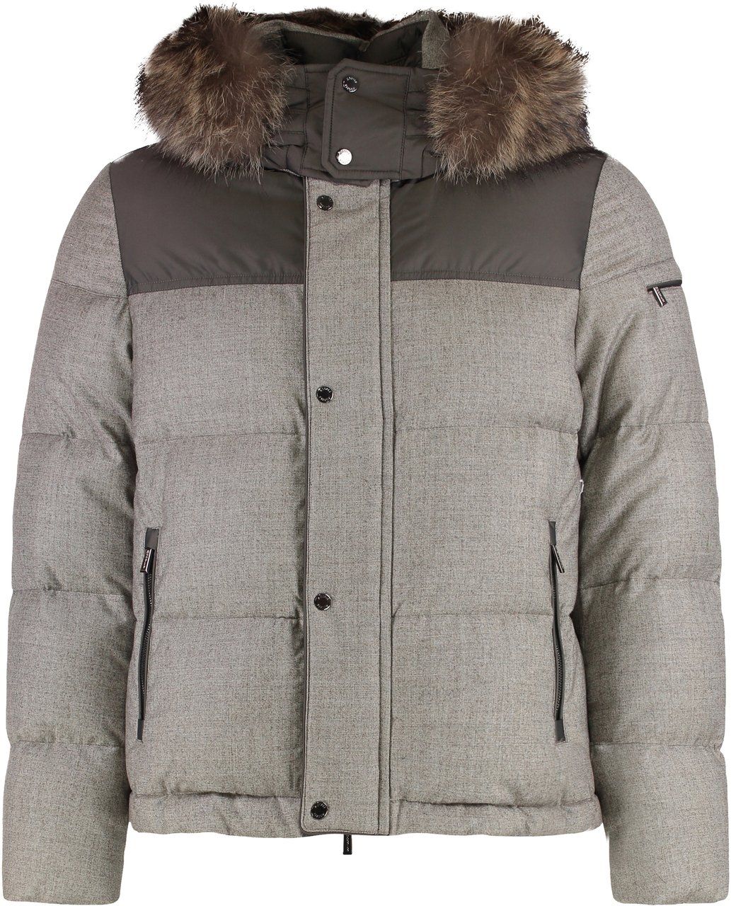 Moorer Odisseo hooded short down jacket Bruin