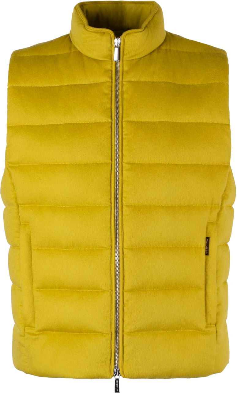 Moorer Oliver full zip down vest Lime