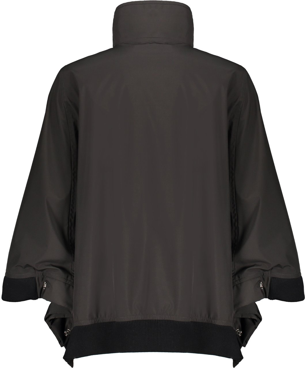 Moorer Techno fabric cape-coat Zwart