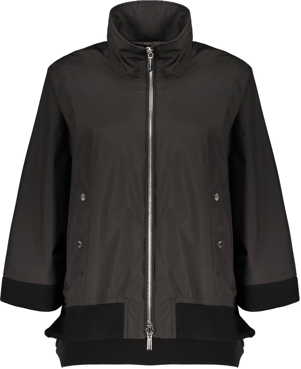 Moorer Techno fabric cape-coat Zwart