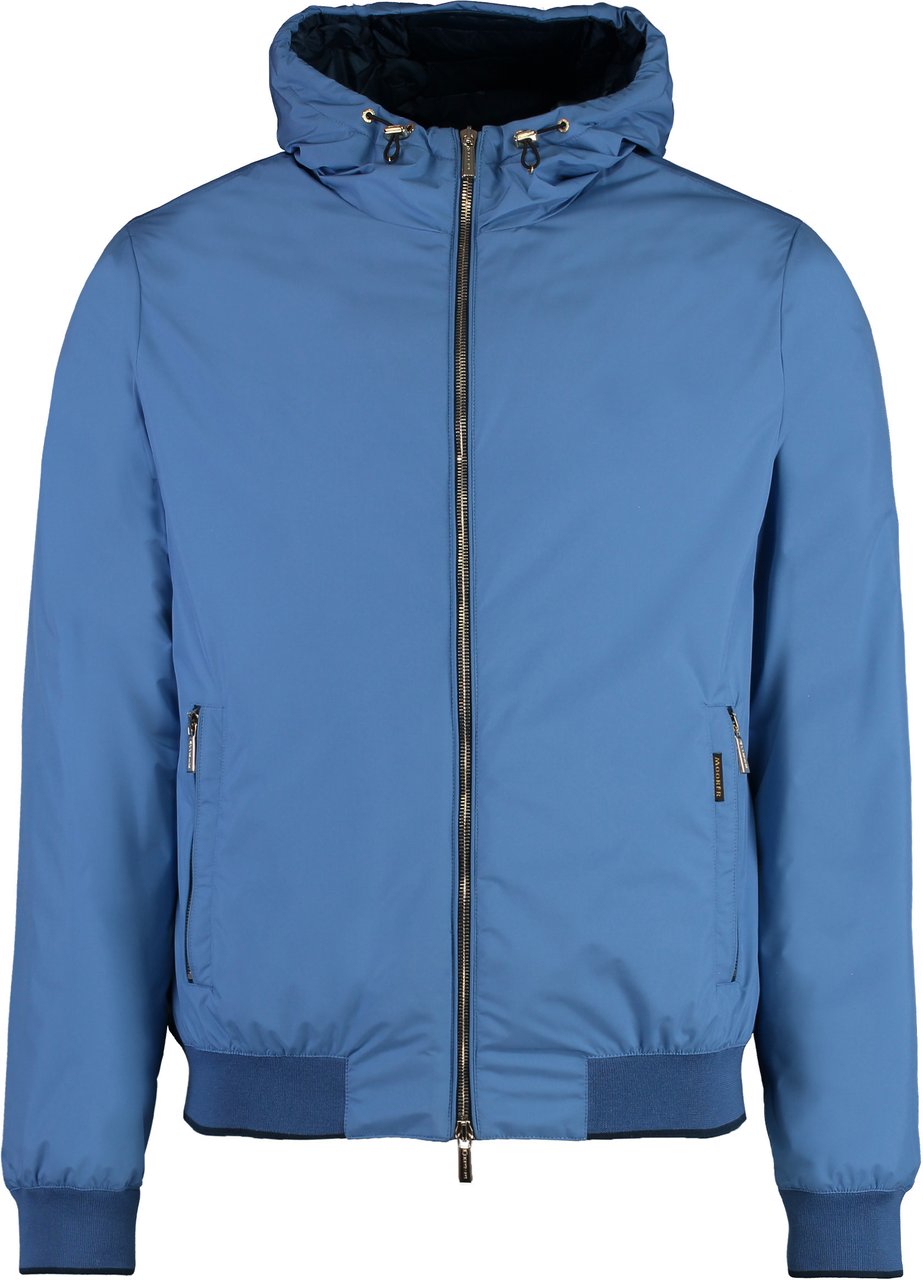 Moorer Oniro Nylon bomber jacket Blauw