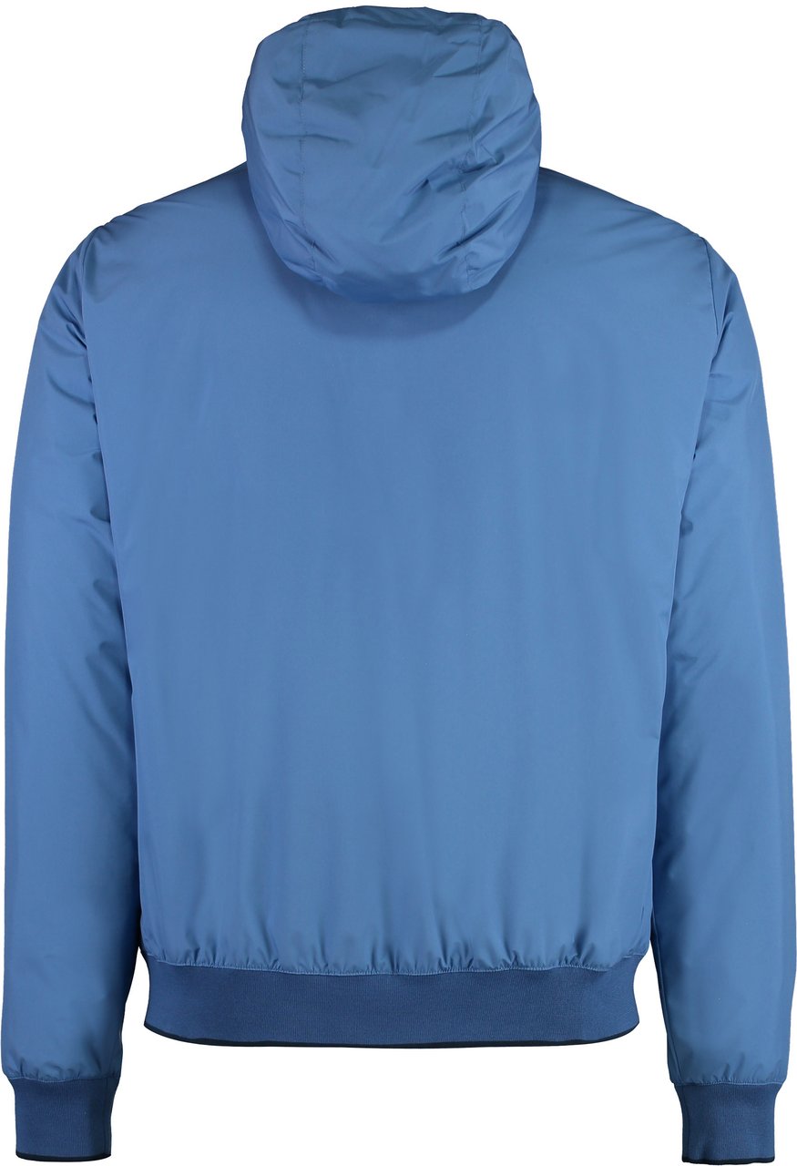 Moorer Oniro Nylon bomber jacket Blauw