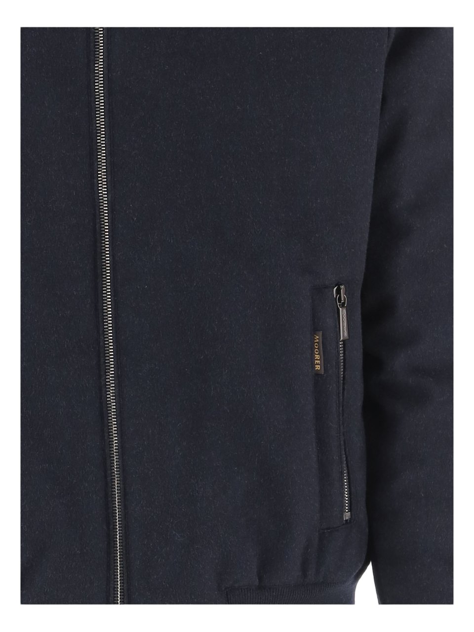 Moorer Boudin Quilted Navy Jacket with Goose Down Filling Blauw