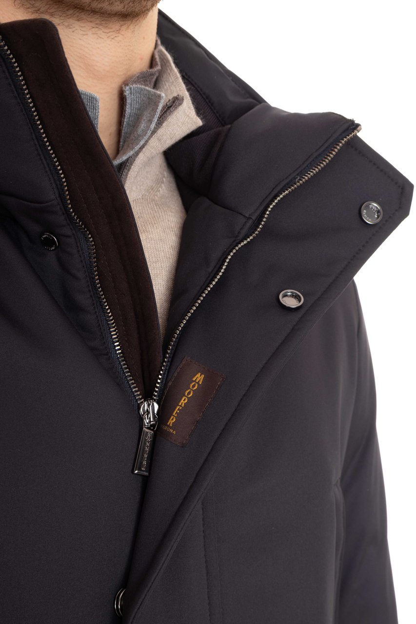 Moorer Orio-Ads Water-Repellent Padded Down Jacket Zwart