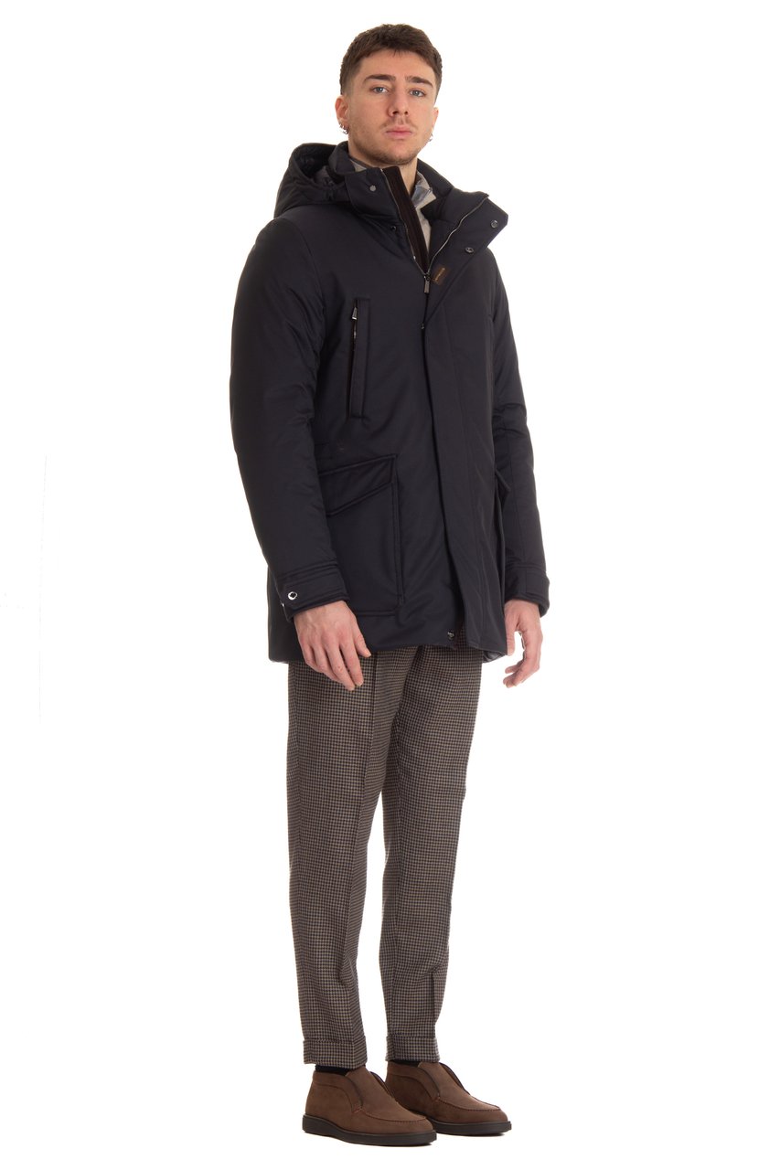 Moorer Orio-Ads Water-Repellent Padded Down Jacket Zwart