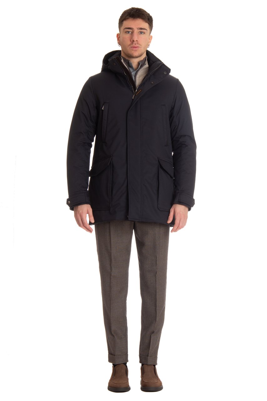 Moorer Orio-Ads Water-Repellent Padded Down Jacket Zwart