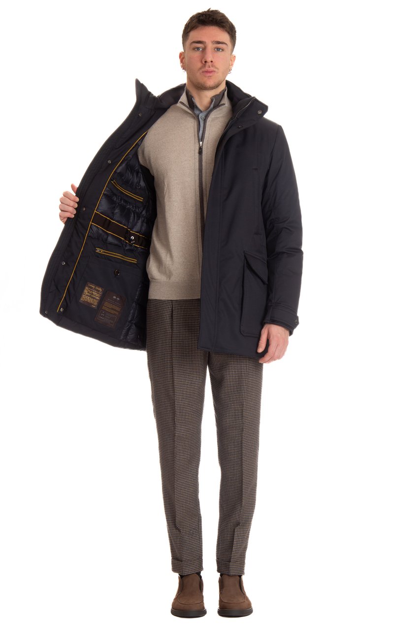 Moorer Orio-Ads Water-Repellent Padded Down Jacket Zwart