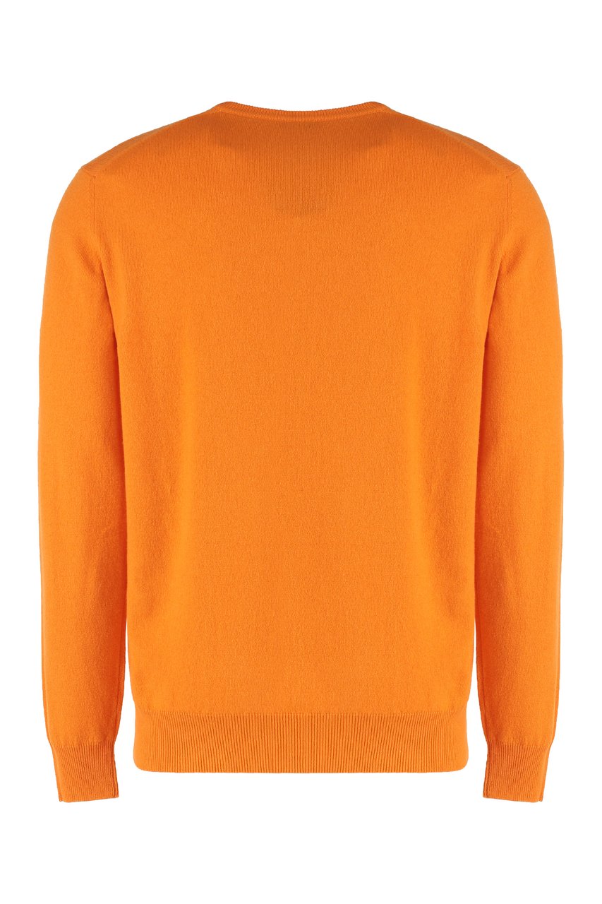 Moorer Crew-neck cashmere sweater Oranje
