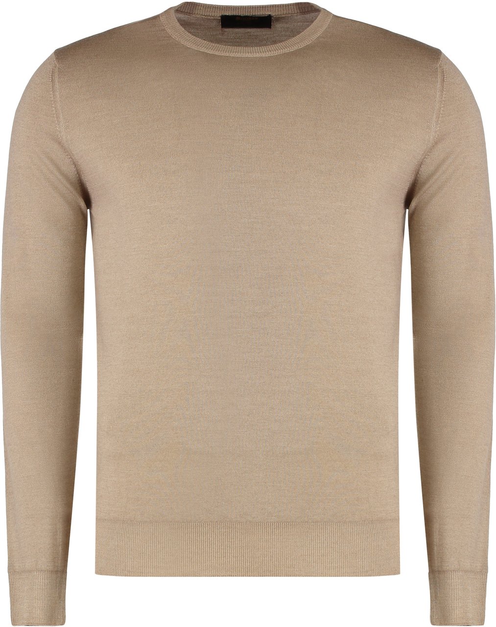 Moorer Crew neck sweater in cotton Beige
