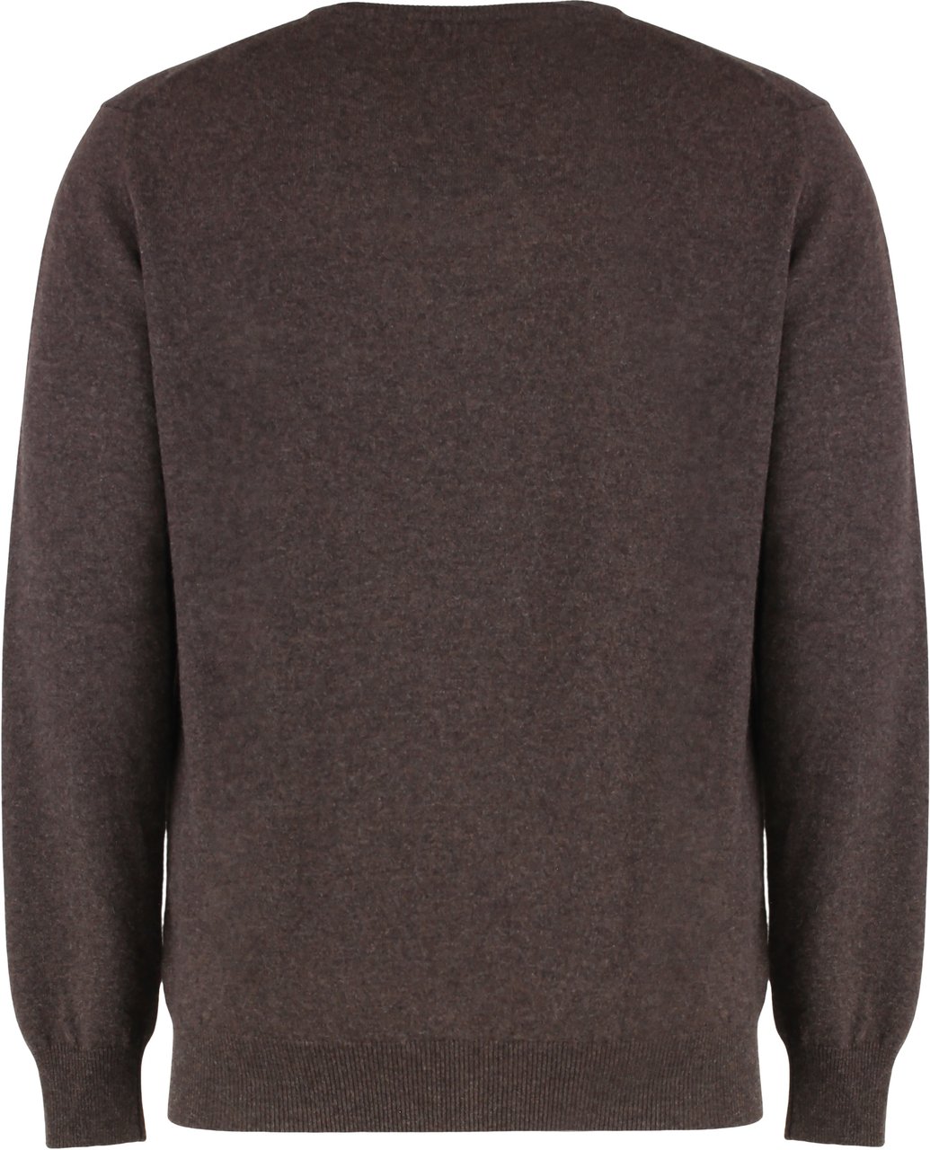 Moorer Crew neck sweater in cashmere Bruin