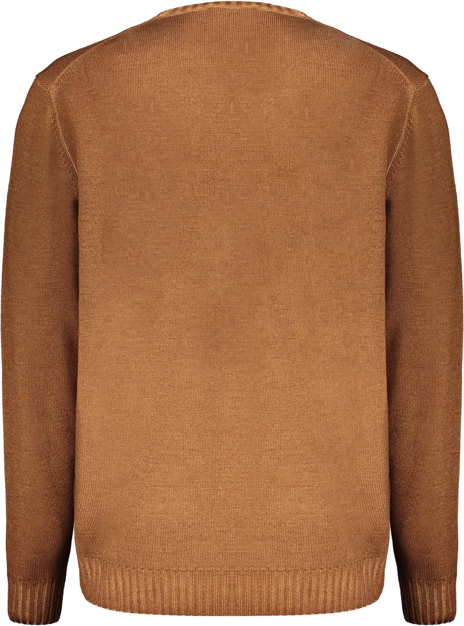 Moorer Brown long-sleeved sweater Neutraal