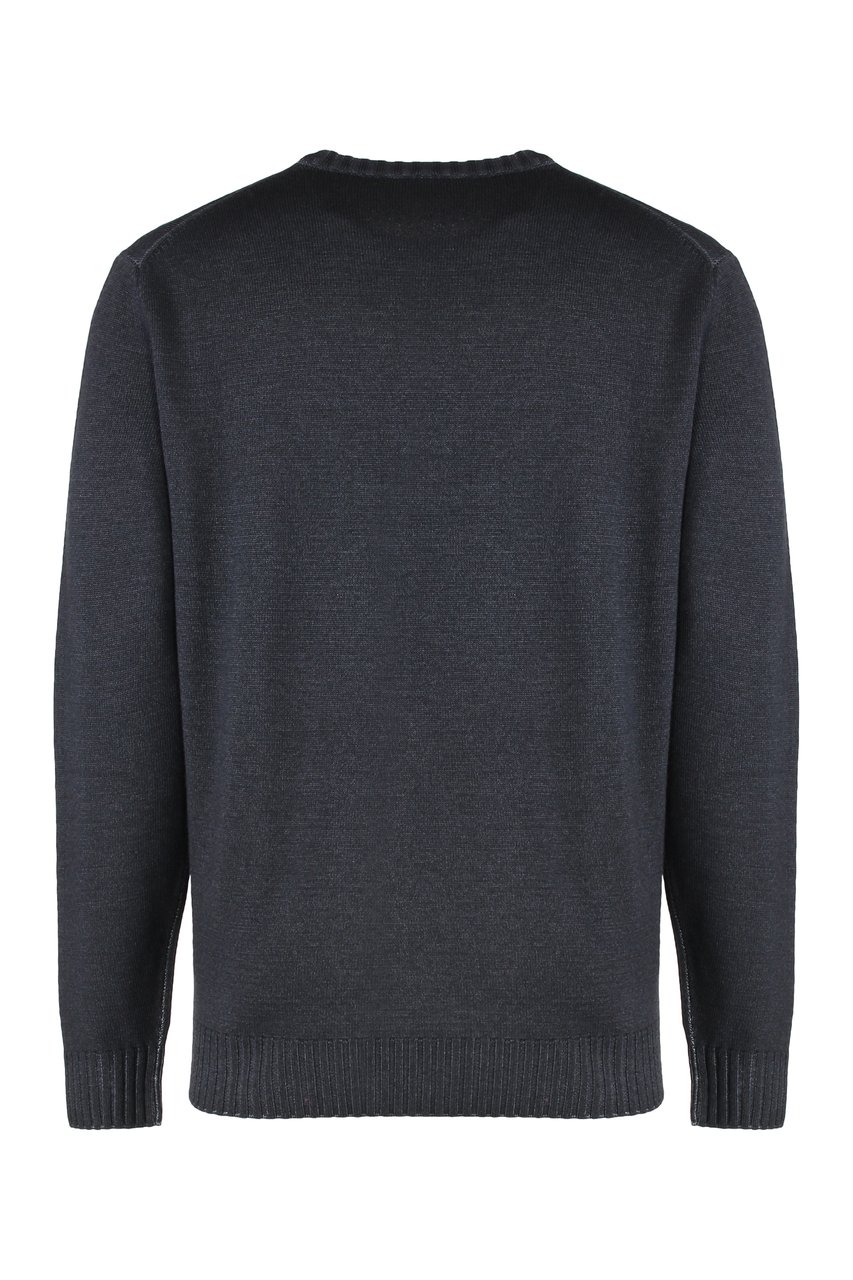 Moorer Orvieto virgin wool sweater Zwart