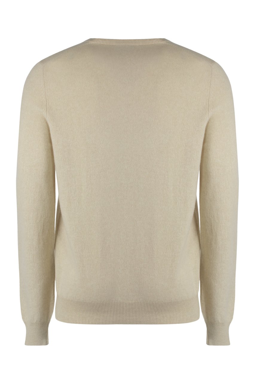 Moorer Orvieto Crew-neck cashmere sweater Neutraal