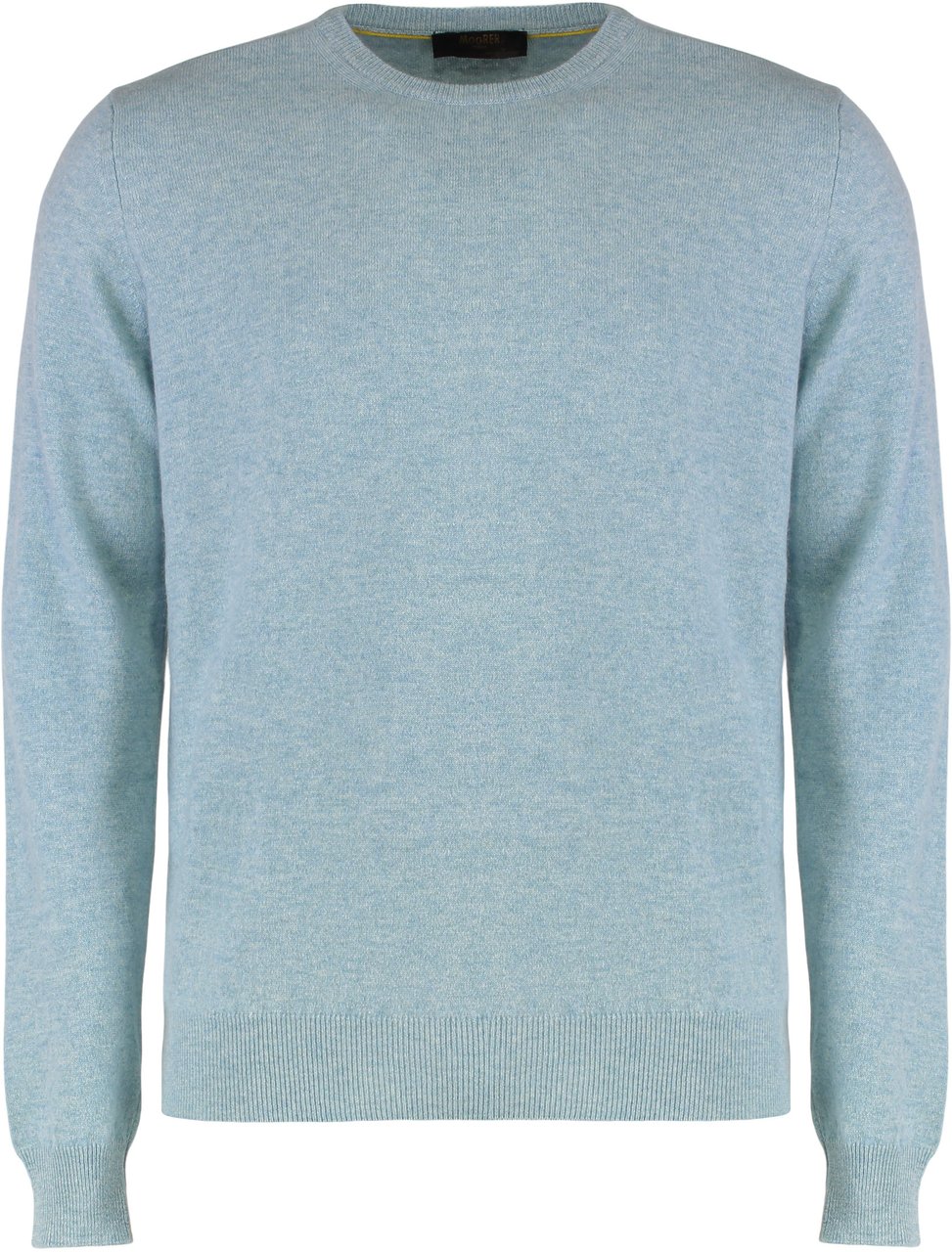 Moorer Crew neck sweater in cashmere Blauw