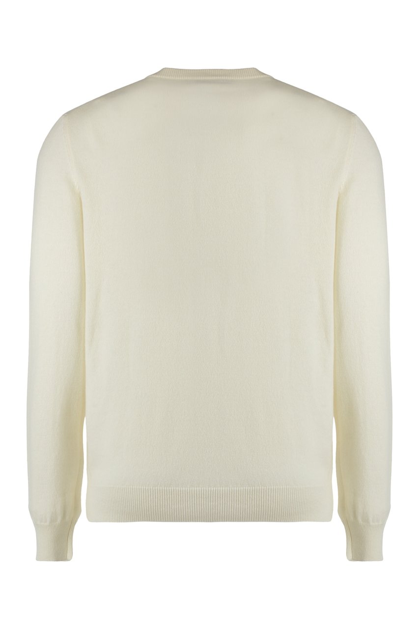 Moorer Orvieto Crew-neck cashmere sweater Wit