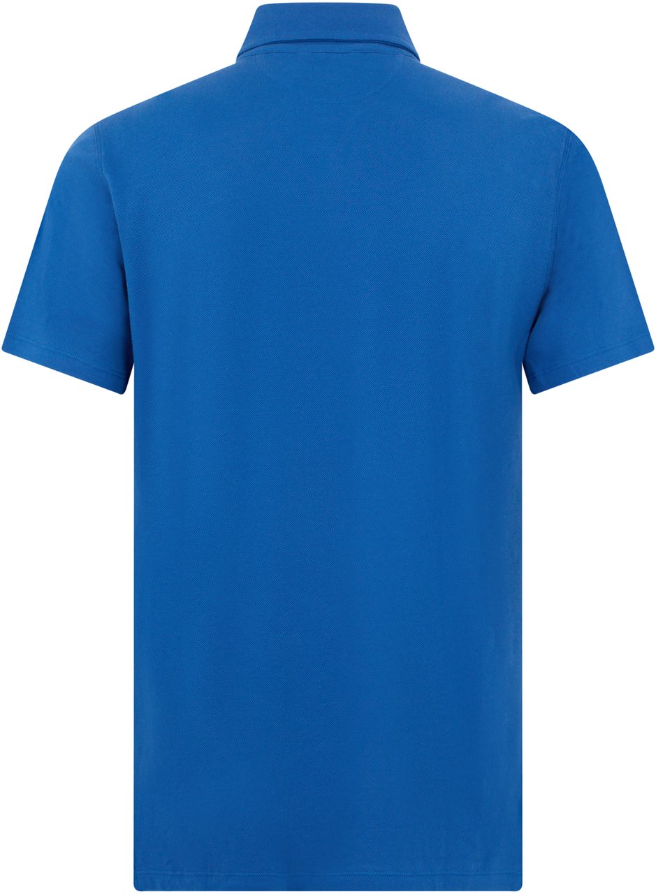Moorer Elegant and Comfortable Blue Polo for You Blauw