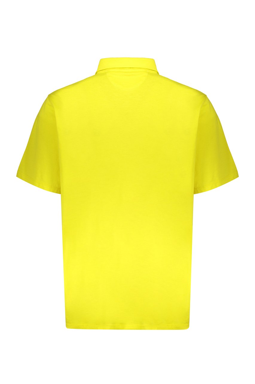 Moorer Short sleeve cotton polo shirt Bruin