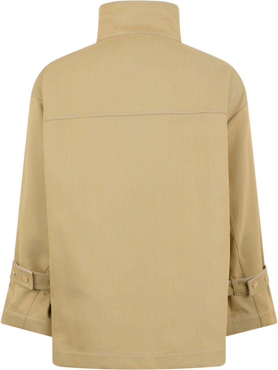 Moorer Light beige jacket with high collar elegant Beige