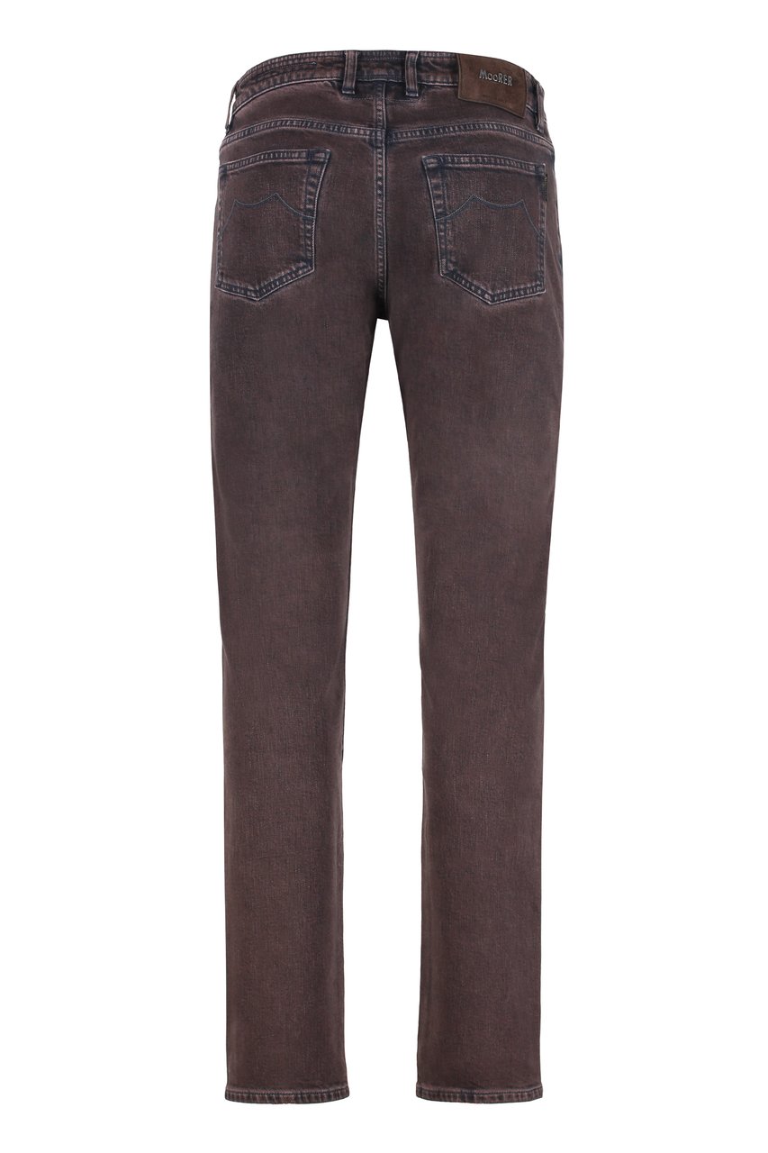Moorer Pavel regular fit jeans Bruin