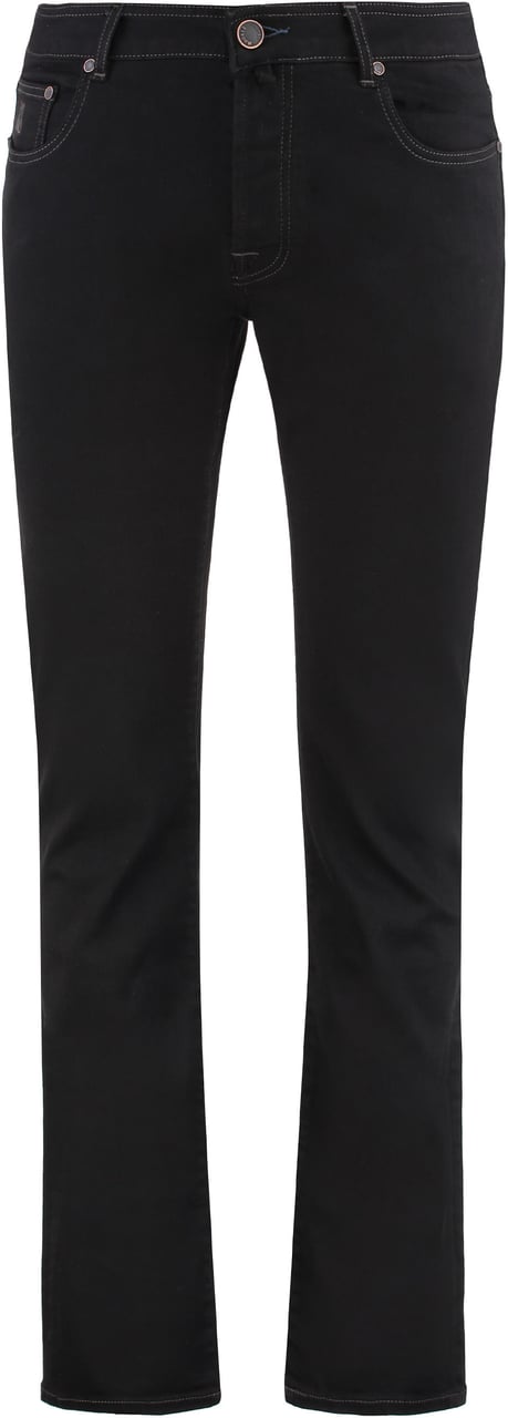 Moorer Pavel 5-pocket jeans Zwart