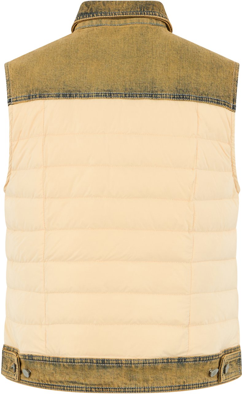 Moorer Winter vest in a soft shade of yellow Oranje