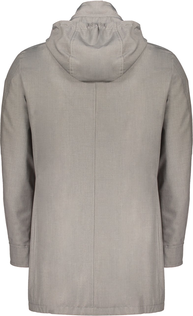 Moorer Lightweight jacket with hood, versatile style Neutraal