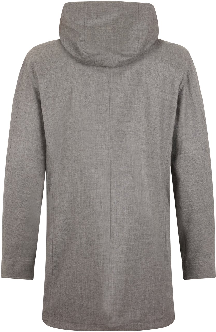 Moorer Light gray technical jacket elegant and functional Neutraal