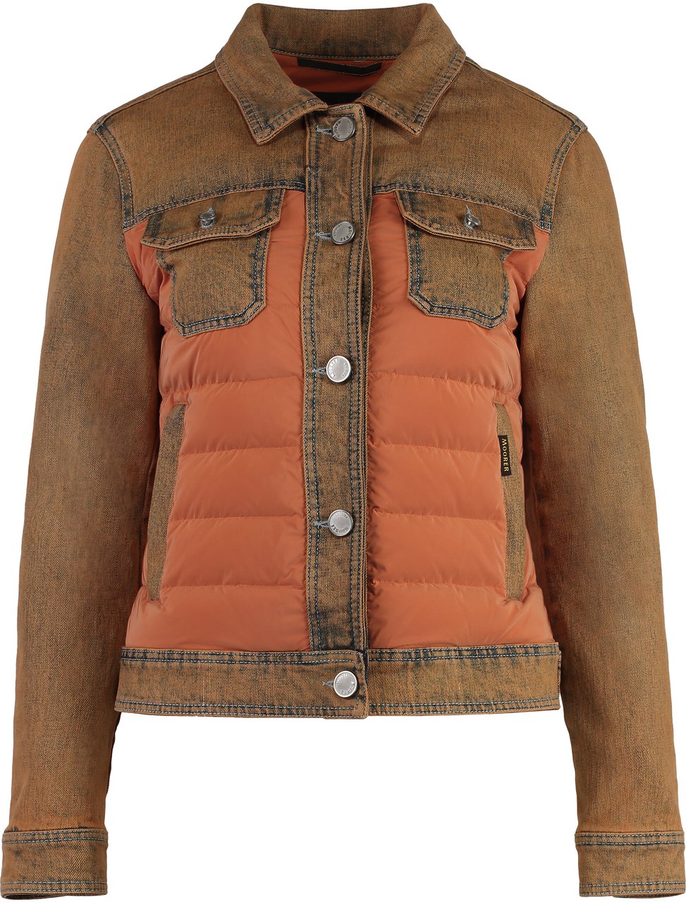 Moorer Petunia padded front panel jacket Oranje