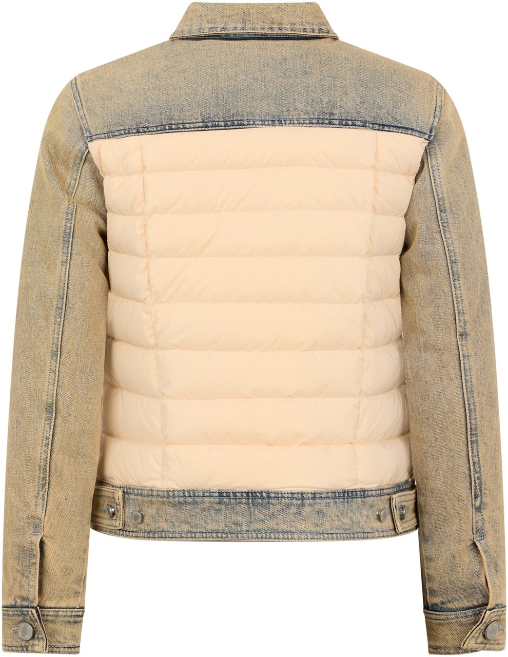 Moorer Padded denim jacket, modern and versatile style Oranje