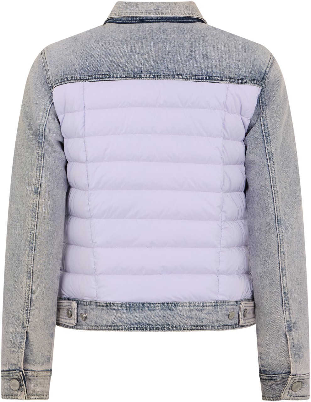 Moorer Denim jacket with long sleeves and padding Paars