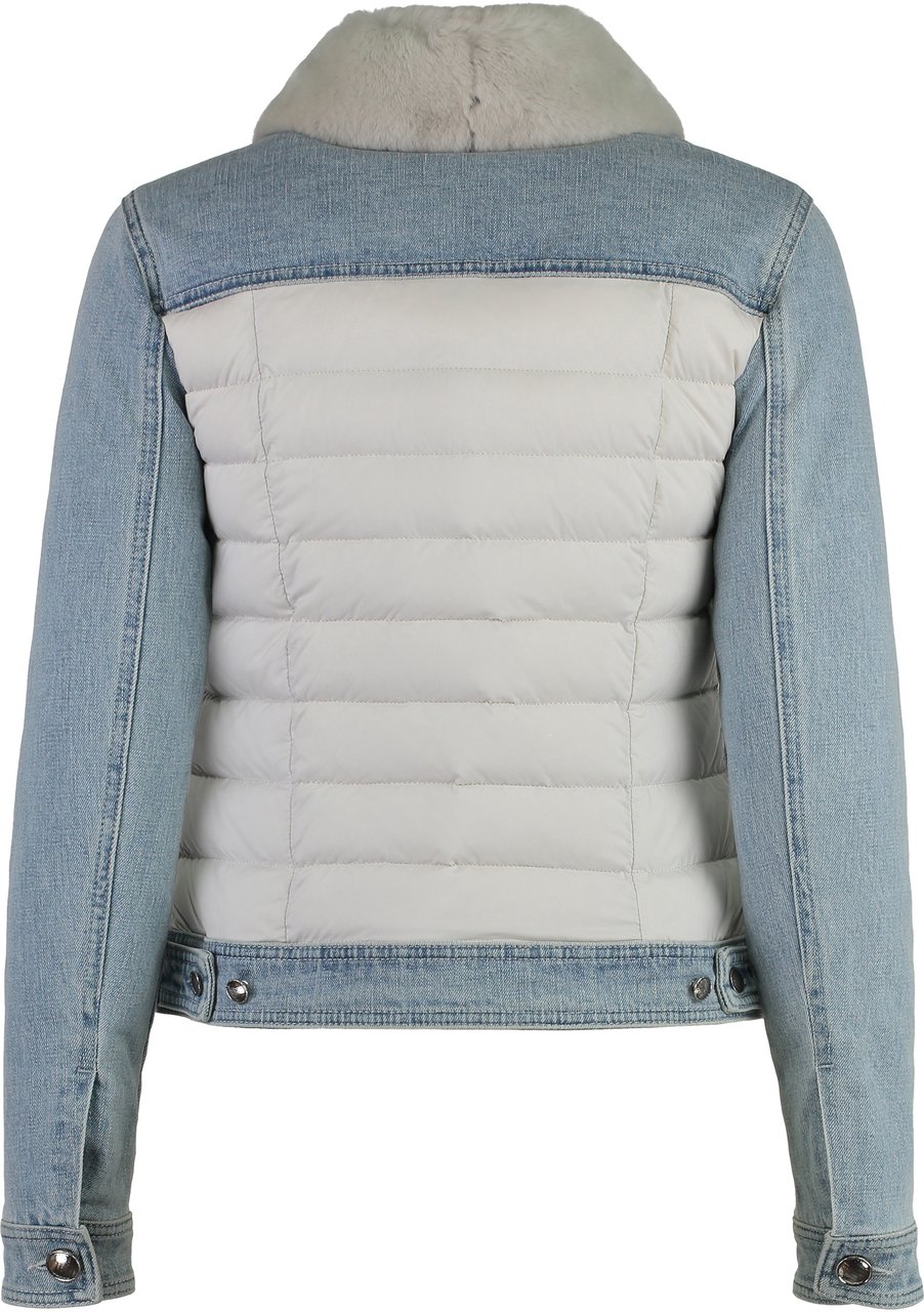 Moorer Petunia padded front panel jacket Blauw