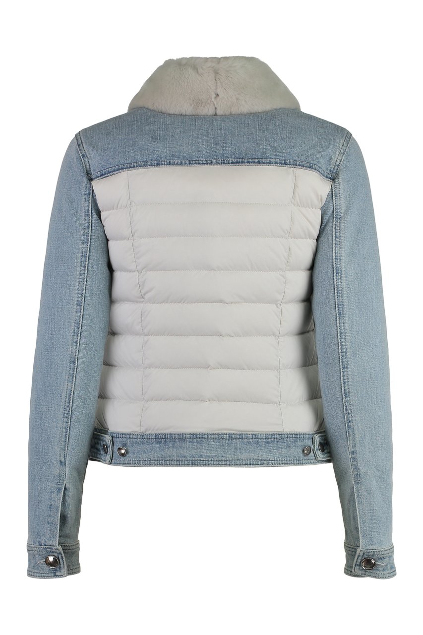 Moorer Petunia padded front panel jacket Blauw