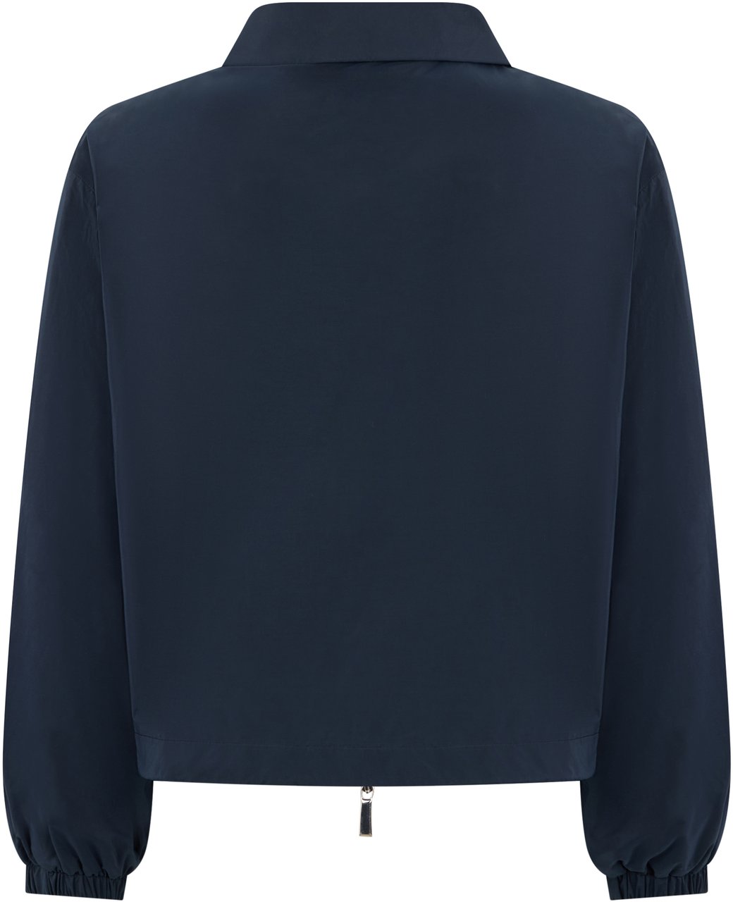 Moorer Dark blue bomber jacket with zip Blauw