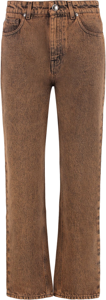 Moorer Phoebe straight jeans Oranje