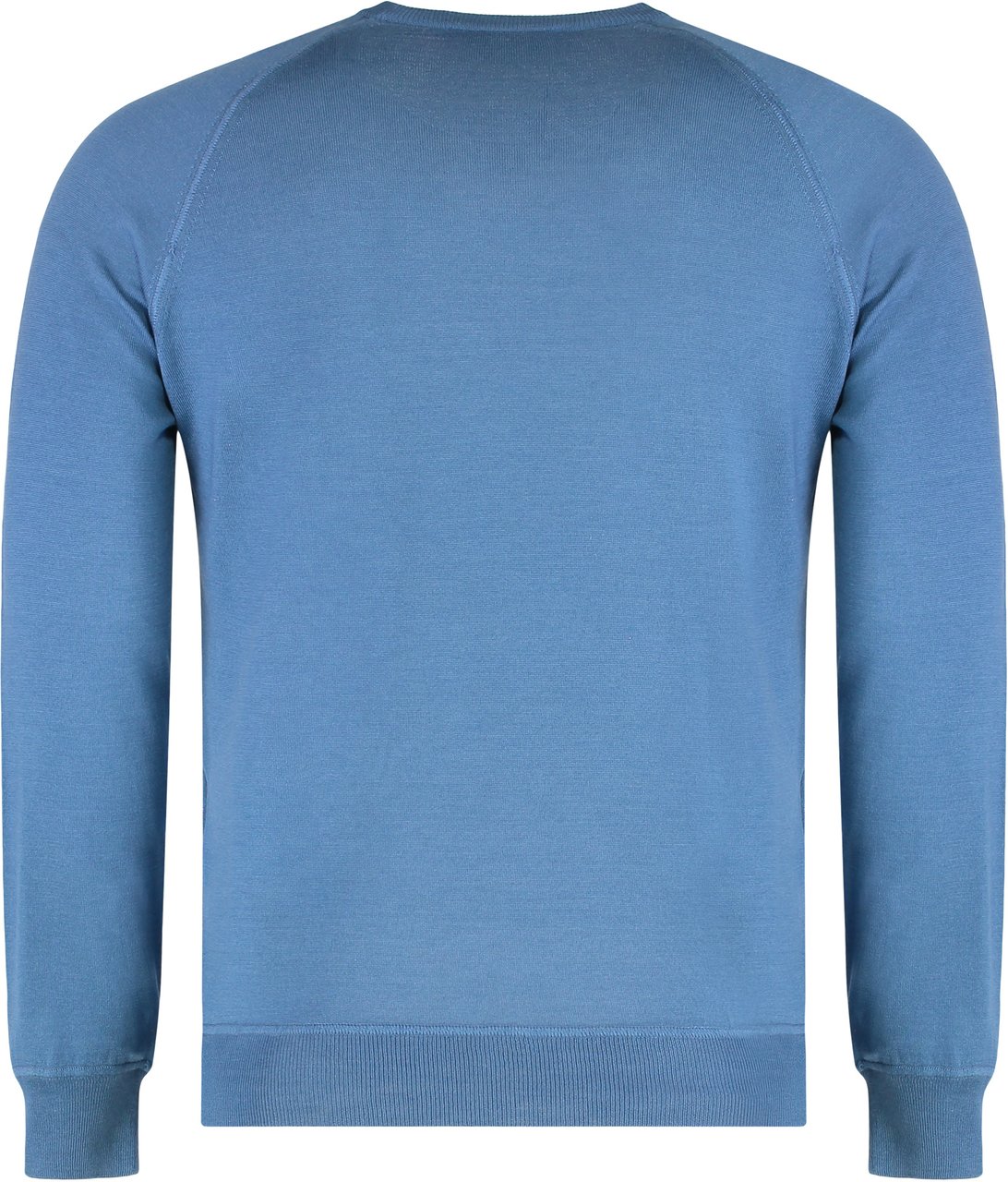 Moorer Crew neck sweater in wool blend Blauw