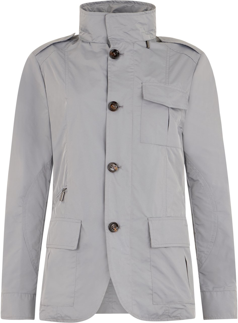 Moorer Elegant gray jacket, soft and versatile Neutraal