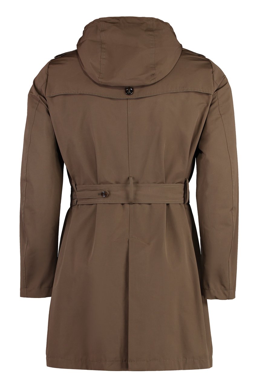 Moorer Prez cotton trench coat Neutraal