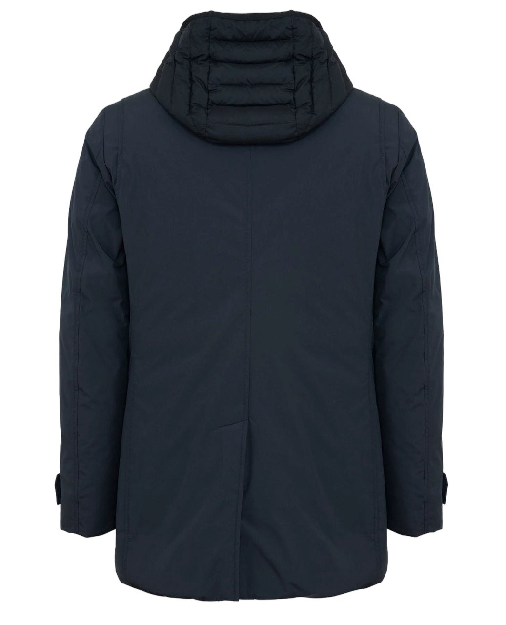 Moorer Nylon Jacket With Hood And Functional Design Zwart