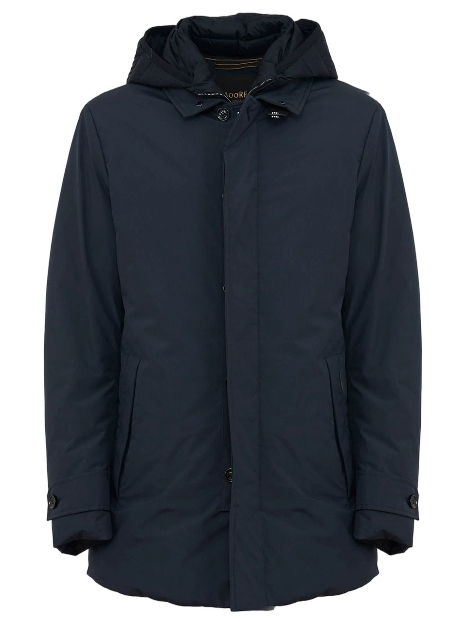 Moorer Nylon Jacket With Hood And Functional Design Zwart