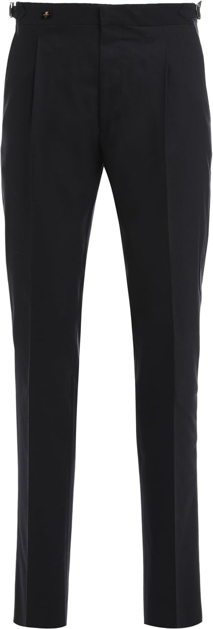 Moorer Cotton blend trousers Blauw