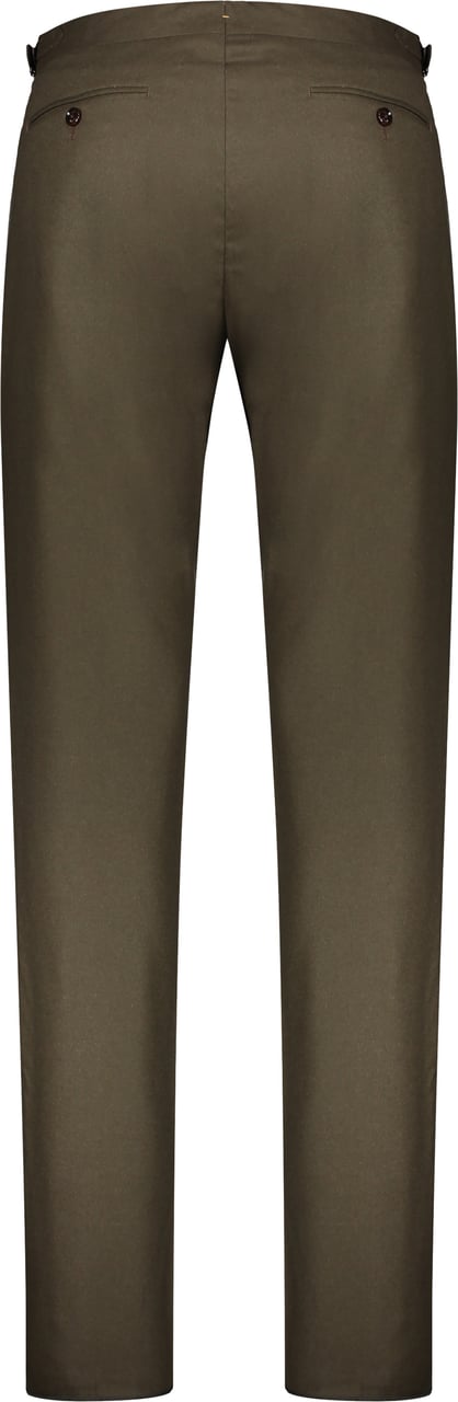 Moorer Classic wool mix trousers Groen