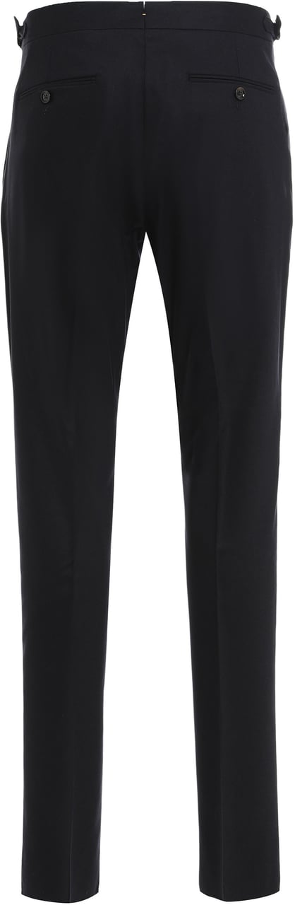Moorer Cotton blend trousers Blauw