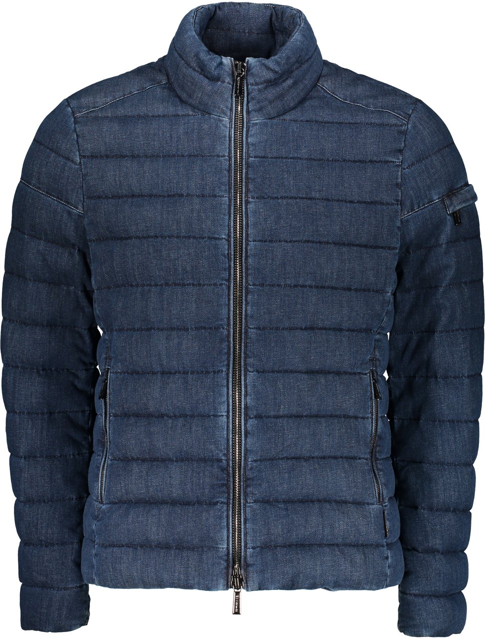 Moorer Ray padded denim jacket Blauw