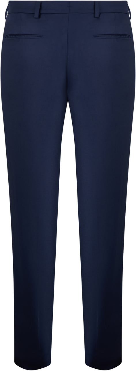Moorer Elegant and Comfortable Navy Blue Pants for Men Blauw