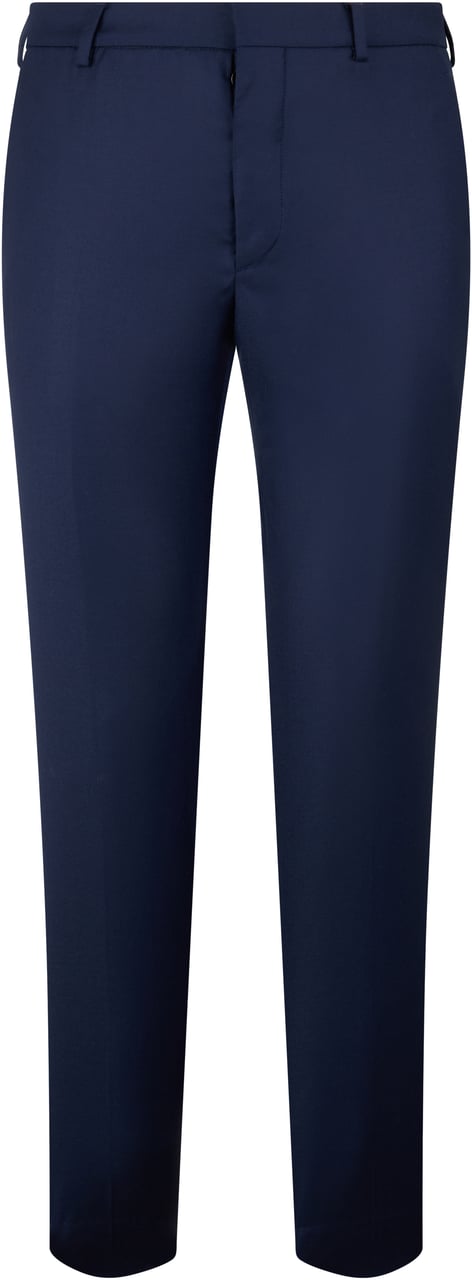Moorer Elegant and Comfortable Navy Blue Pants for Men Blauw