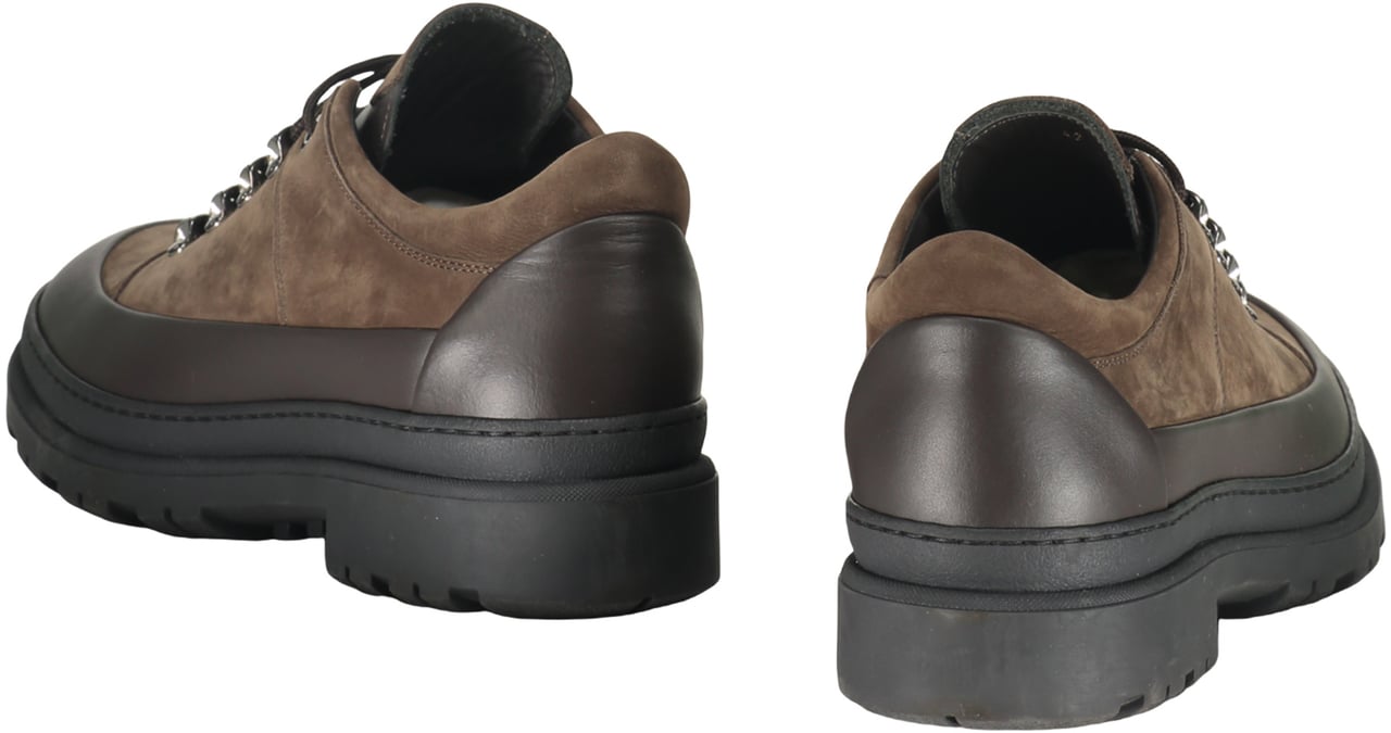 Moorer Leather lace-up shoes Bruin